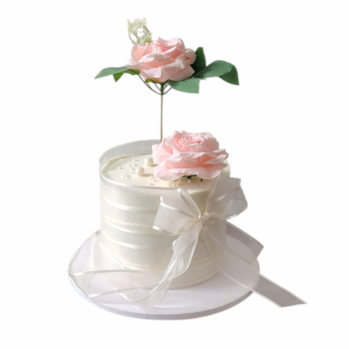 Torta Flores y Lazo