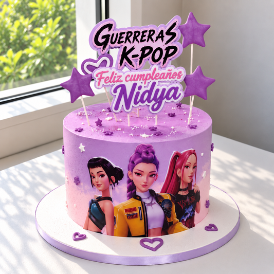 Torta  Guerreras K-pop